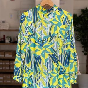 Mock Neck Sail to Sable Palm Dress